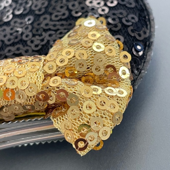 Minnie Mouse Ears Hair clips • Gold bows - Picture 8 of 11